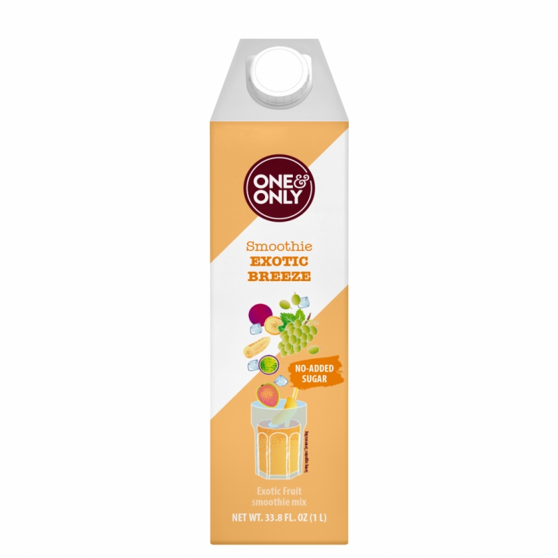 One&Only Exotic breeze smoothie No-Added Sugar, 1 L